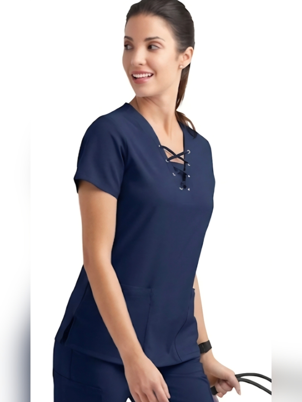 Uniform Advantage Easy Stretch Scub Set Top and Pants Navy XL NWT Fur Friendly - Picture 10 of 14